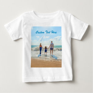 Anpassningsbar Photo Baby T-Shirt med foto och tex