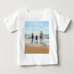 Anpassningsbar Photo Baby T-Shirt med fotodesign