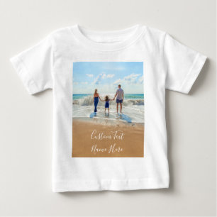 Anpassningsbar Photo Baby T-Shirt Your Photos and