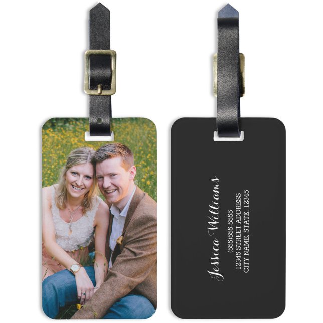 Anpassningsbar Photo Bagagebricka (Personalized Front Photo and Back Contact Information)