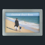 Anpassningsbar Photo Bälte Buckla foton och text<br><div class="desc">Anpassningsbar Photo and Text Bälte Buckle - Din egen design - Speciell - Personlig Family / Friends eller Personal Bälte Buckles Gift - Add Your Text and Photo - Resize and move or remove and add add inslag / image with Customization verktyg. Välj/lägg till ditt favoritteckensnitt/text färg / storlek !...</div>
