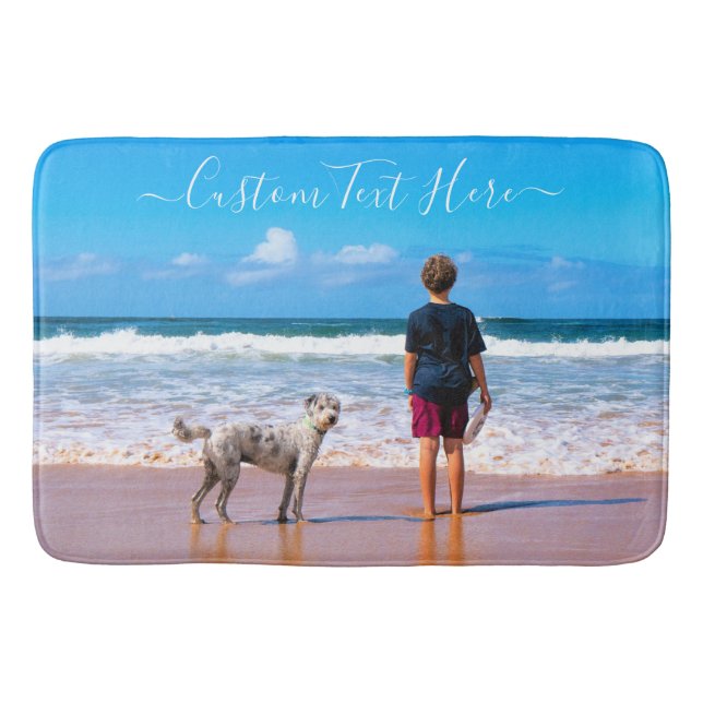 Anpassningsbar Photo Bath Mat your Favorite Photo  Badrumsmatta (Framsidan)