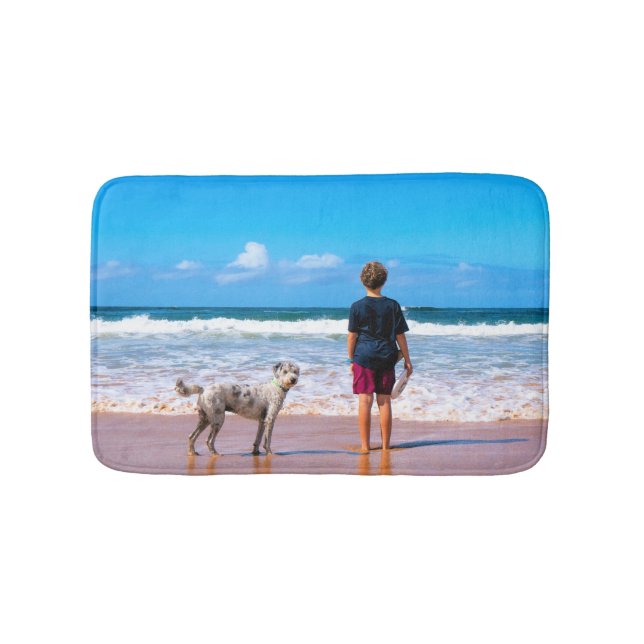 Anpassningsbar Photo Bath Mat your Pet Photos Desi Badrumsmatta (Framsidan)