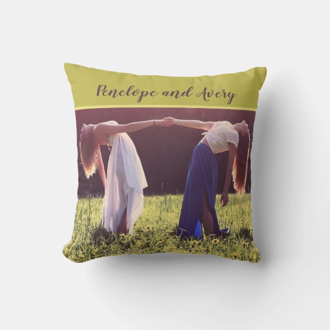 Anpassningsbar Photo Best Friends Forever Kudde (Framsida)