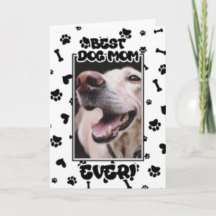 Anpassningsbar Photo Best Hund Mamma Aldrig Mors d Kort