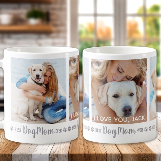 Anpassningsbar Photo Best Hund Mamma någonsin Kaffemugg (Skapare uppladdad)