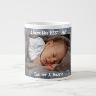 Anpassningsbar Photo, Best Pappa, Personlig Jumbo Mugg