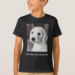 Anpassningsbar Photo Bilder och SMS Kids T Shirt