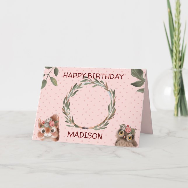 Anpassningsbar Photo Birthday Kort (Framsida)