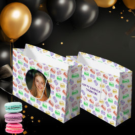 Anpassningsbar Photo Birthday Mönster Cookies Maca
