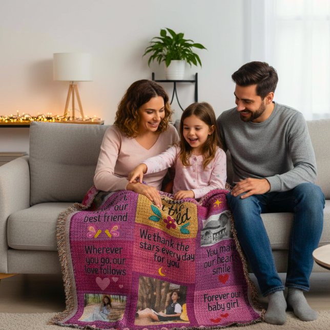 Anpassningsbar Photo Blanket - Bästa dottern i vär Filt (Skapare uppladdad)