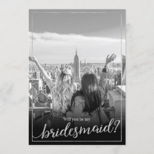Anpassningsbar Photo, blir du min Bridesmaid Inbjudningar