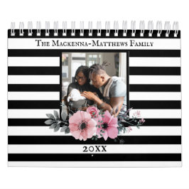 Anpassningsbar Photo Blommigt Rand Skapar din egen Kalender