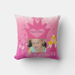 Anpassningsbar Photo Blond Hair Princess Pillow Kudde