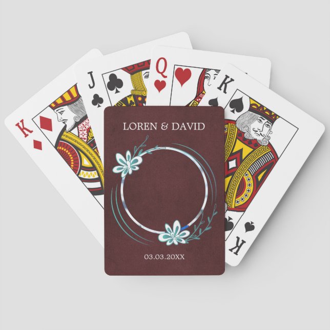 Anpassningsbar Photo Blue Ram Casinokort (Baksidan)