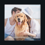 Anpassningsbar Photo Bröllop Magnet<br><div class="desc">Lägg till den avslutande pekfingret i bröllop med de här fotomagneterna i anpassningsbarna. Perfekt som bröllop gynnar alla dina gäster. Anpassa de här fotomagneterna med ditt favoritfoto i bröllop, ett nytt foto eller bästa hund av hederfoto, eller ditt förlovning foto med hund, anpassa med namn och datum. Se vår bröllop-samling...</div>