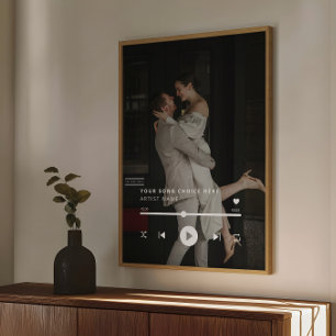 Anpassningsbar Photo Bröllop Sång Poster