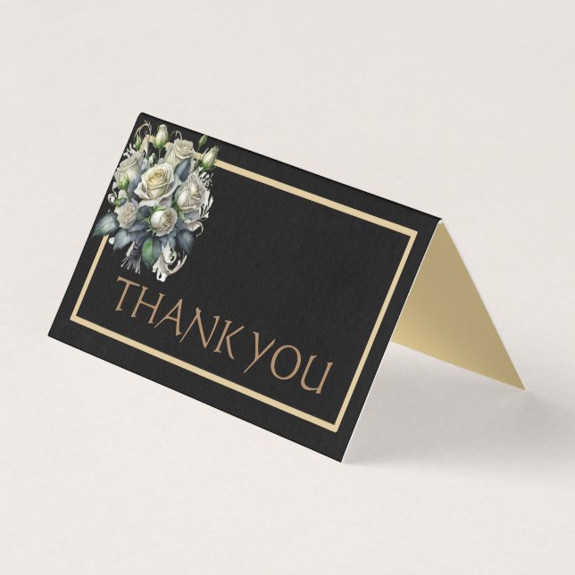 ANPASSNINGSBAR PHOTO BRÖLLOP TACK KORT (Framsida)