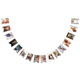 Anpassningsbar Photo Bunting Flaggor