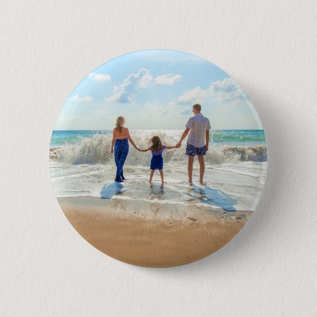 Anpassningsbar Photo Button Your Photos Design Gif Knapp (Framsida)