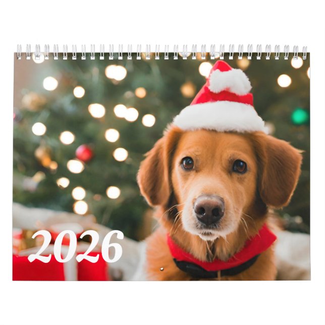 Anpassningsbar Photo Calendar - Hund, Pets, Family Kalender (Omslag)