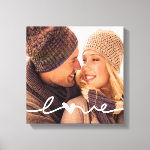 Anpassningsbar Photo Canvas   Hand plockade Kärlek