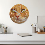 Anpassningsbar Photo Cat Hund Pet Family Personlig Rund Klocka<br><div class="desc">Den här designen skapades genom digital grafik. Du kan ändra bilderna i avsnittet Anpassa den här mallen. Du kan anpassa dig ytterligare med alternativet Anpassa. Om du behöver hjälp med fotoplaceringen kan du skicka e-post till mig och jag skulle vara lycklig för att hjälpa till. Kontakta mig på colorflowcreations@gmail.com om...</div>