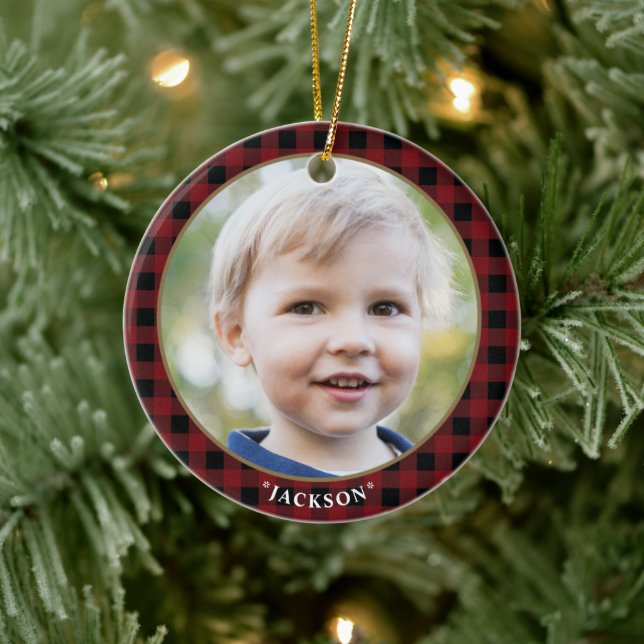 Anpassningsbar Photo Ceramic Ornament (Träd)