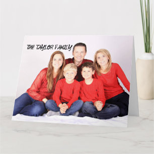ANPASSNINGSBAR PHOTO CHRISTMAS GREETING CARDS PERS KORT