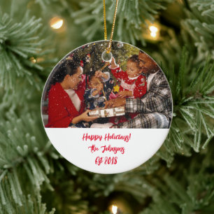 ANPASSNINGSBAR PHOTO CHRISTMAS ORNAMENT
