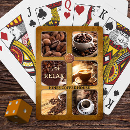 Anpassningsbar Photo Coffee House Casinokort