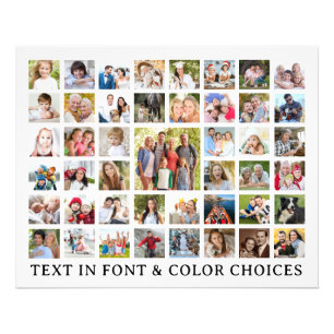 Anpassningsbar Photo Collage 45 Photos-Personlig Fototryck