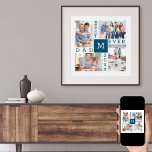 Anpassningsbar Photo Collage Best Pappa någonsin M Poster<br><div class="desc">Anpassningsbar Photo Collage Poster, som du kan ha ramat in, för bästa Pappa någonsin. Mallen är konfigurerad så att du kan lägga till fyra av dina favoritfoton, året och början. En underbar gåva till fars dag, en födelsedag eller som en viktig del av ett evenemang eller en personlig prestation. Utformningen...</div>