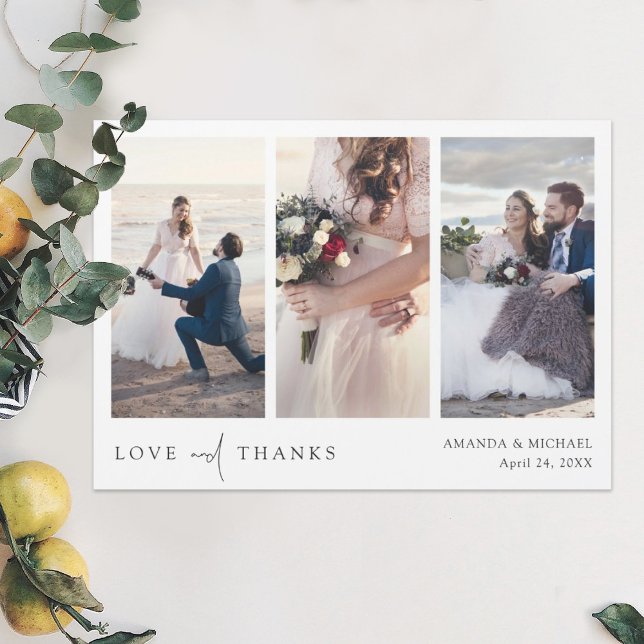 Anpassningsbar Photo Collage Bröllop Tack Magnet (Skapare uppladdad)