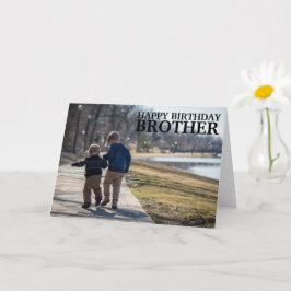 Anpassningsbar Photo Collage Brother oavsett ålder Kort