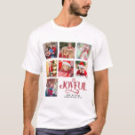 Anpassningsbar Photo Collage Family Namn jul Manar T Shirt<br><div class="desc">Fira helgdagarna i stil med den här manar julskjortan i anpassningsbar med ditt favoritfotokollage och namn i familjen. En festlig och tankfull helgdag,  perfekt för familjemöten,  party eller matchande familjearrangemang.</div>