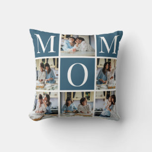 Anpassningsbar Photo Collage MAMMA Gift Dekorativ Kudde