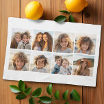 Anpassningsbar Photo Collage med kvadratfoton Kökshandduk<br><div class="desc">Använda ditt favoritfoto eller bilder om du vill göra roligten  med vänner.</div>