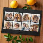 Anpassningsbar Photo Collage med kvadratfoton Kökshandduk<br><div class="desc">Använda ditt favoritfoto eller bilder om du vill göra roligten  med vänner.</div>