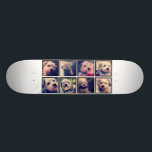 Anpassningsbar Photo Collage med kvadratfoton Mini Skateboard Bräda 18,5 Cm<br><div class="desc">Använda ditt favoritfoto eller bilder om du vill göra roligten  med vänner.</div>