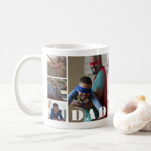 Anpassningsbar Photo Collage Pappa Fars dag Kaffemugg