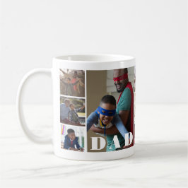 Anpassningsbar Photo Collage Pappa Fars dag Kaffemugg