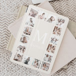 Anpassningsbar Photo Collage Personlig Beige iPad Mini Skydd<br><div class="desc">Skapa din egen personlig 16-fotokollage,  ipad smart höljesbeige bakgrund. Den smarta täckningen av plattan ansikte har också ditt monogram. Lägg till dina favoritfoton,  symboler eller teckningar om du vill skapa något unikt verkligen.</div>