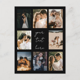 Anpassningsbar Photo Collage Personlig Bild-familj Helg Vykort