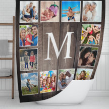 Anpassningsbar Photo Collage Rustic Farmhouse Fami
