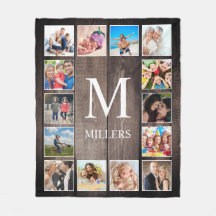 Anpassningsbar Photo Collage Rustic Farmhouse Fami