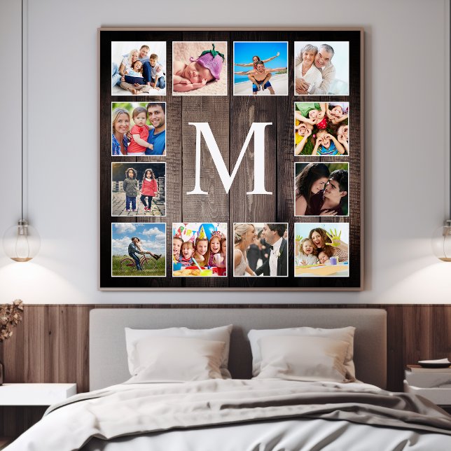 Anpassningsbar Photo Collage Rustic Farmhouse Fami Fototryck (Skapare uppladdad)