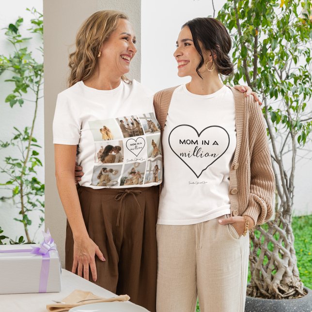 Anpassningsbar Photo Collage T-Shirt | "Mamma i mi (Skapare uppladdad)