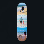 Anpassningsbar Photo Collage Text Skateboard dina<br><div class="desc">Anpassningsbar Photo Collage Family Kärlek Personlig Text - Mor / Far / Underordnad / Föräldrar / Kliv - Modern Anpassningsbar Foton Uniform Din egen design - Speciell familj / Vänner eller Personlig gåva - Lägg till foton och text - Namn / Favoritbakgrund - Inslag och Färg / Teckensnitt / Storlek...</div>