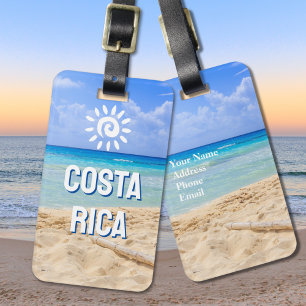 Anpassningsbar Photo Costa Rica Luggage Tag Bagagebricka